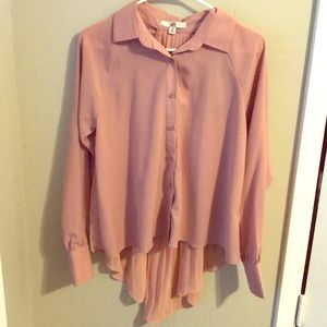 Ya Los Angeles pink/salmon color blouse!